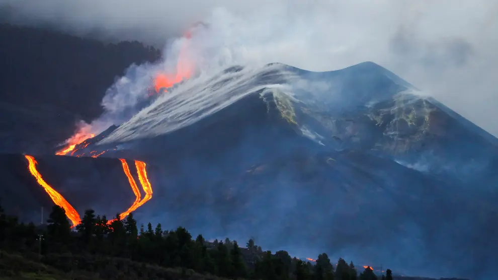 Volcán Cumbre Vieja a 29 de noviembre.