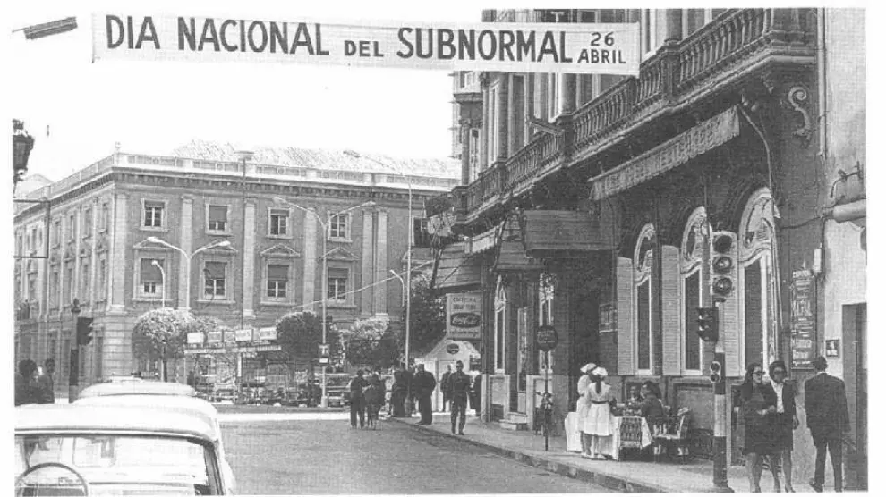 Imagen del 'día nacional del subnormal' en una ciudad española.