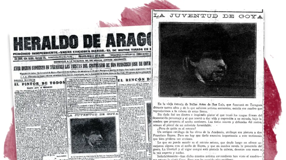 Primera página dedicada a Goya el 17 de abril de 1928.
