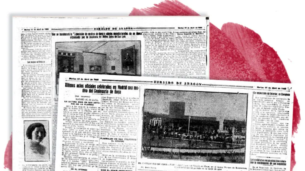 17/04/1928: noticias de la exposición y el Rincón de Goya.