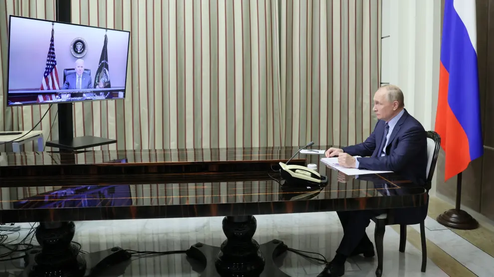 Videoconferencia entre Biden y Putin