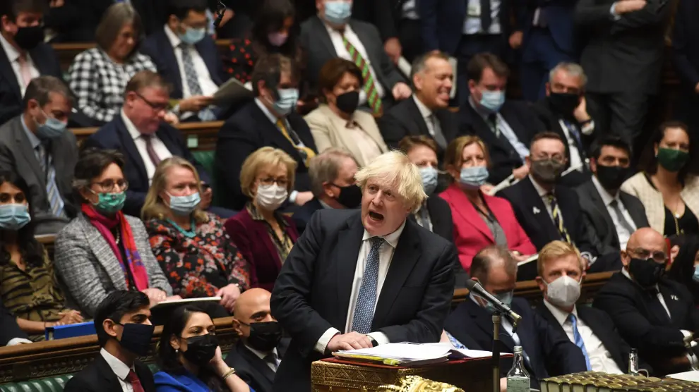 Comparecencia de Boris Johnson en el Parlamento británico BRITAIN PARLIAMENT PMQS