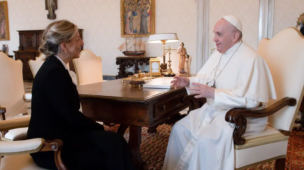 El encuentro entre el Papa y Yolanda Díaz