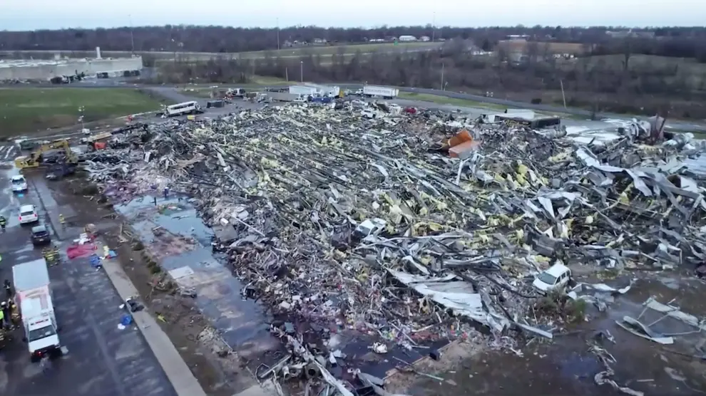 La devastación del tornado