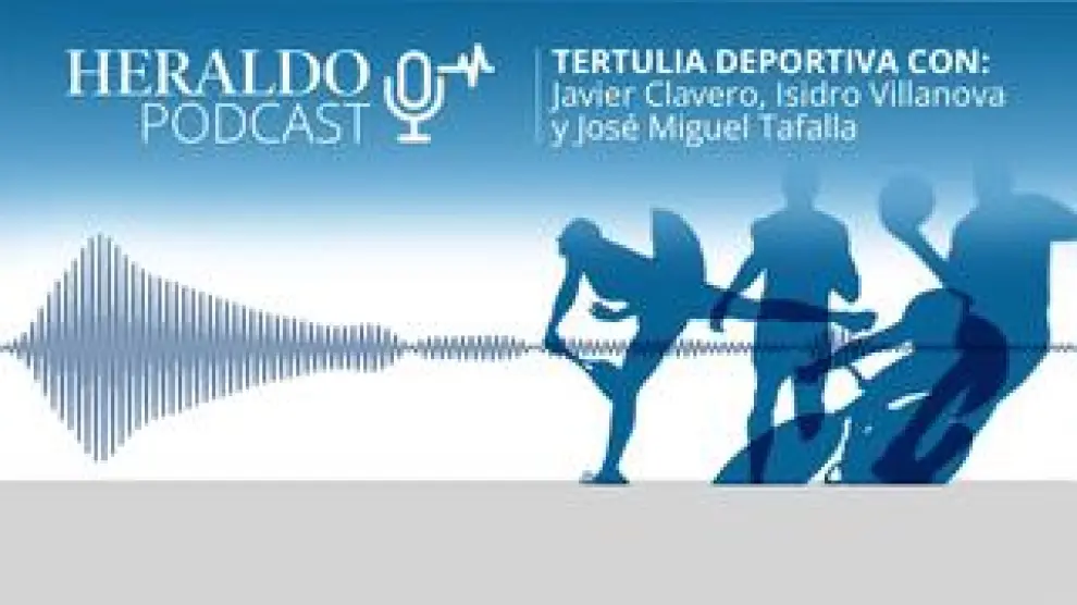 Javier Clavero modera esta tertulia acompañado por Isidro Villanova, exfutbolista, y José Miguel Tafalla, jefe de Deportes en HERALDO, sobre el último partido del Real Zaragoza contra el Almería