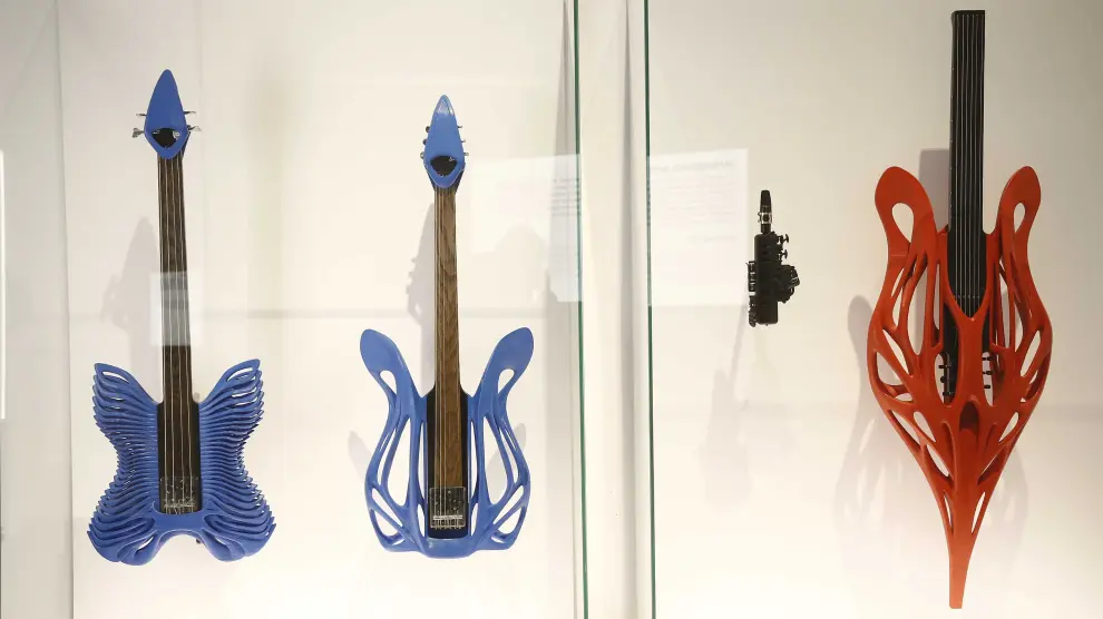 Instrumentos musicales fabricados por el nuevo método de impresión.