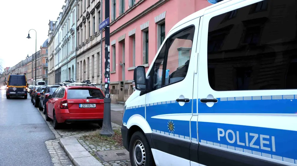 Police raid in Dresden