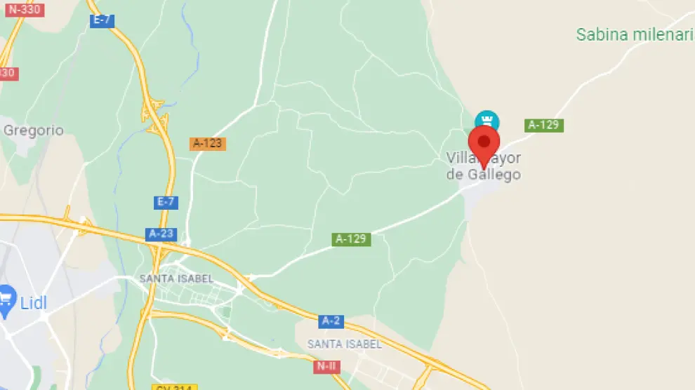 El accidente ha ocurrido en la A-129, en el tramo de Santa Isabel a Villamayor.