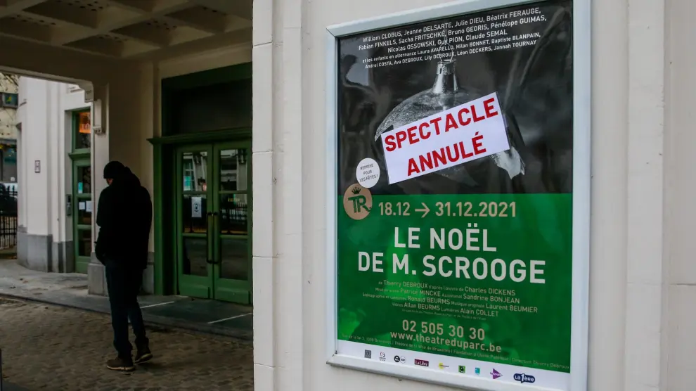 Espectáculo cancelado en el Royal Theater of the Park de Bruselas.