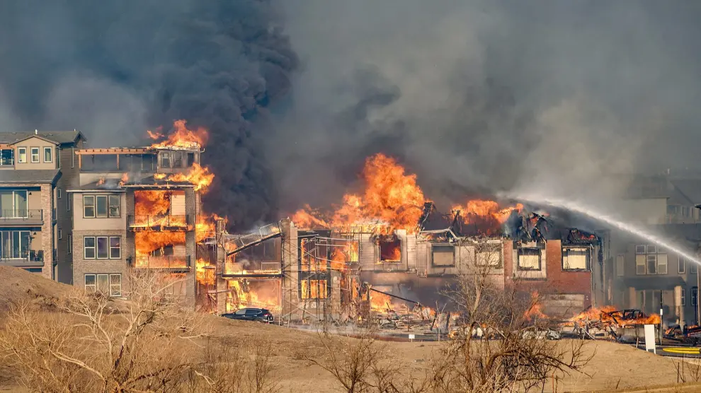 Incendio en la ciudad de Superior, en Colorado