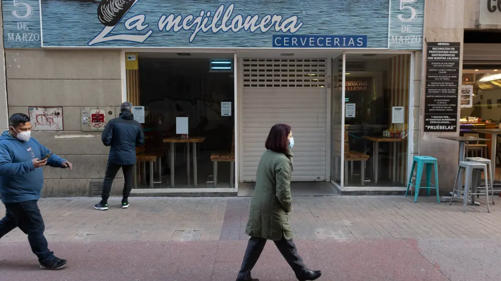 Foto del Bar La Mejillonera, en la calle Cinco de Marzo de Zaragoza