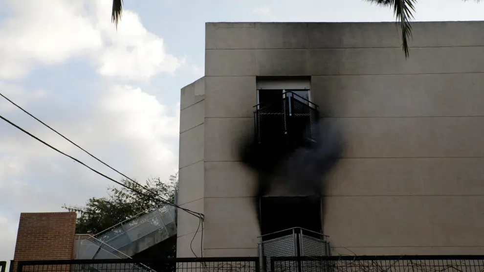 Incendio en una residencia de Moncada