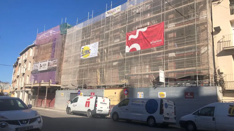 Construcción de nuevas viviendas en el Coso Alto de Huesca