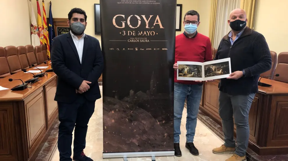 Presentación de la exposición sobre Goya 3 de mayo en Teruel.