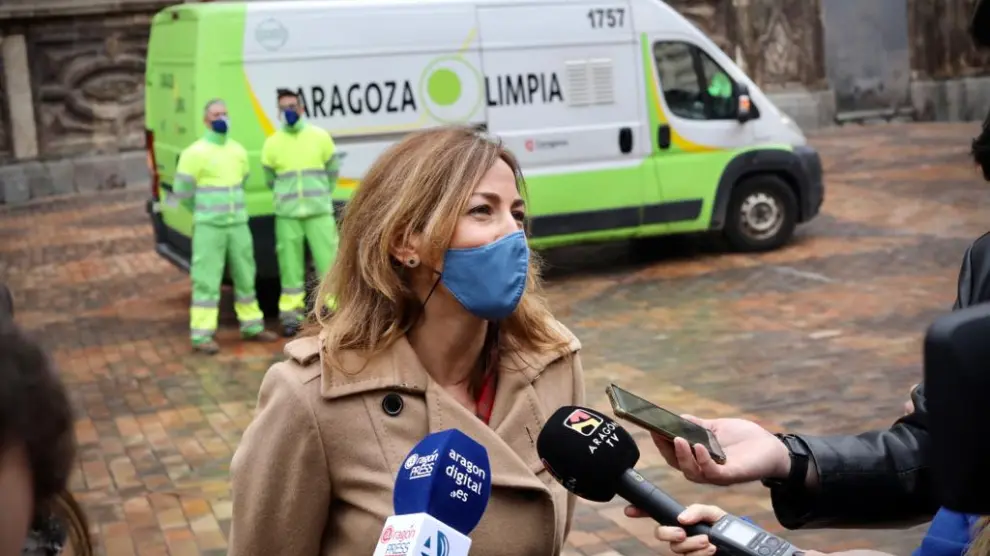 La concejal de Servicios Públicos de Zaragoza, Natalia Chueca.