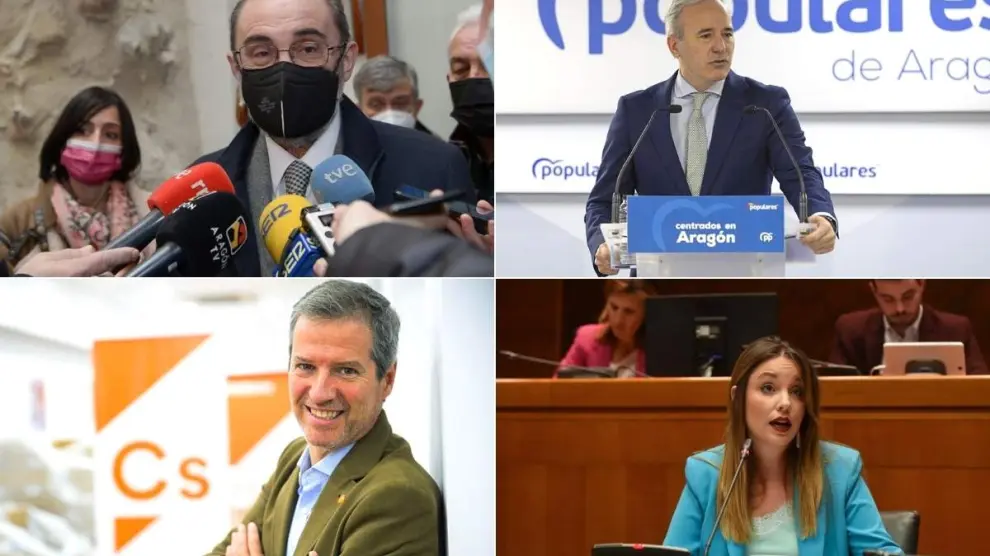 De Lambán a Azcón las reacciones de los políticos aragoneses a la guerra entre Ayuso y Casado