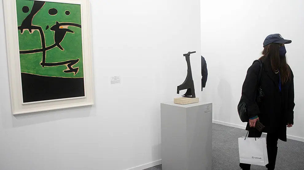 La obra más cara de la feria, un Miró de 1973 de 2 millones de euros
