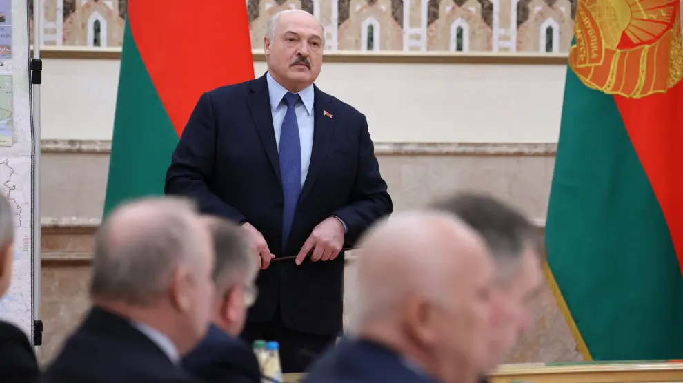 Alexander Lukashenko, presidente bielorruso en el Consejo de Seguridad este martes.