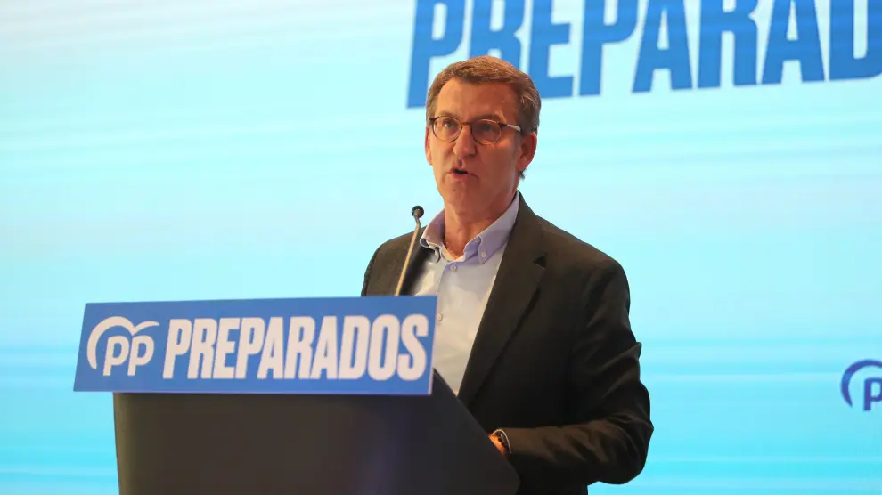 El presidente de la Xunta de Galicia y precandidato a la presidencia del PP nacional, Alberto Núñez Feijóo.