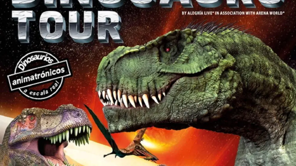 Cartel de Dinosaurs Tour.