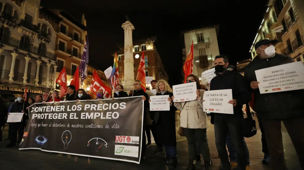 Protesta en Teruel