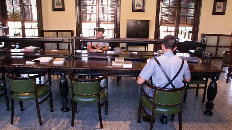 Biblioteca histórica de la Academia General Militar de Zaragoza.