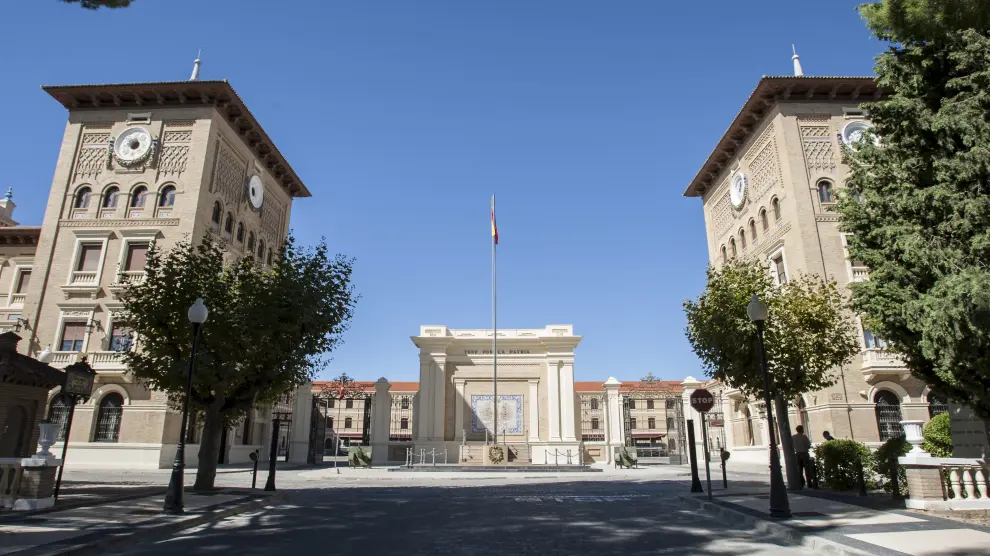 Patio de la Academia General Militar de Zaragoza.