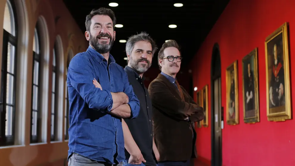 Ernesto Sevilla, Joaquín Reyes y Arturo Valls presentan la película Camera Café en el ciclo La Buena Estrella