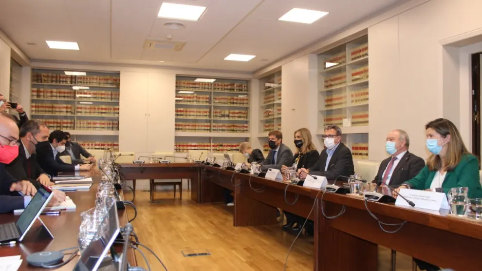 Reunión de los representantes territoriales con altos cargos del Ministerio este miércoles en Madrid.