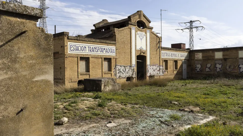 La antigua estación transformadora de la carretera de Huesca.