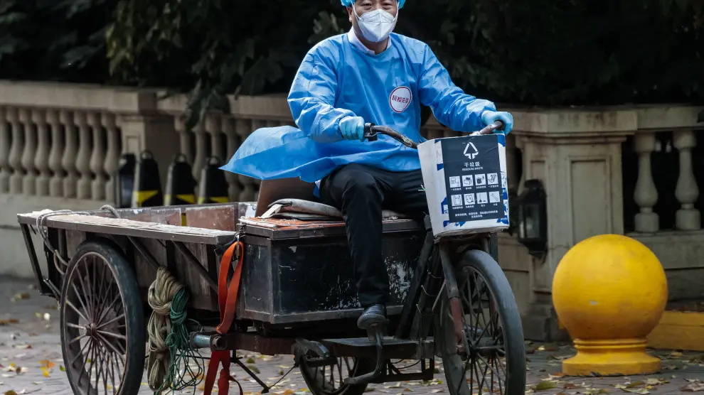 Cierre en medio de la pandemia de Covid-19 en Shanghái