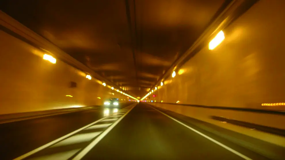 El túnel del Somport, tras su inauguración, en 2003.