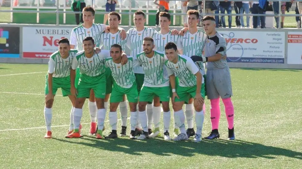 Plantilla del juvenil de El Olivar del la temporada 2017-18 en la que estaba Parra.