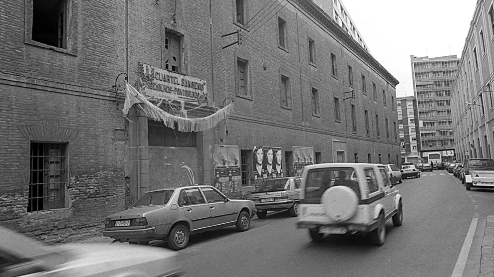 El cuartel Sangenis de Zaragoza, en el año 1997.