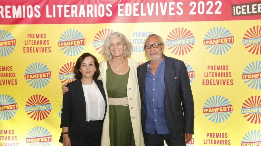 Foto de la fiesta de entrega de los Premios Literarios Edelvives 2022 en Zaragoza