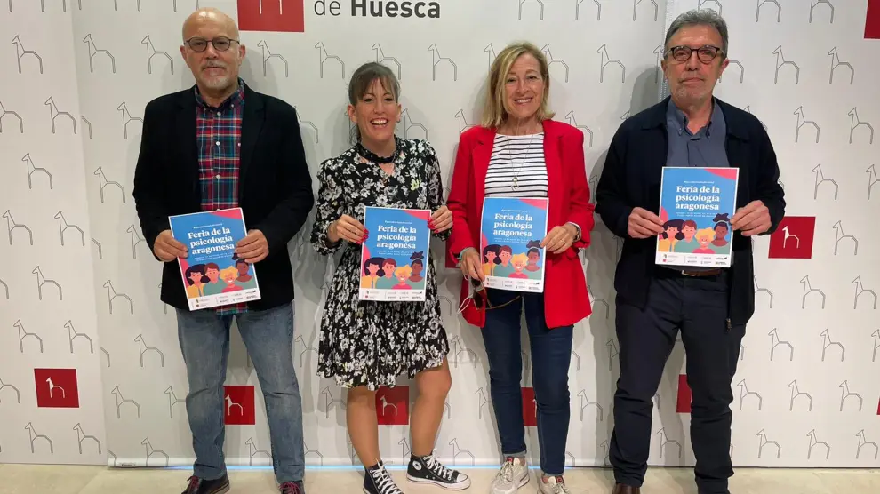 Presentación de la I Feria de la Psicología de Aragón, que se celebrará en Huesca el 14 de mayo.