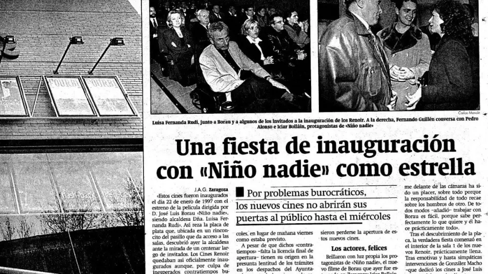 Así contamos en HERALDO la inauguración de los cines Renoir en Zaragoza.