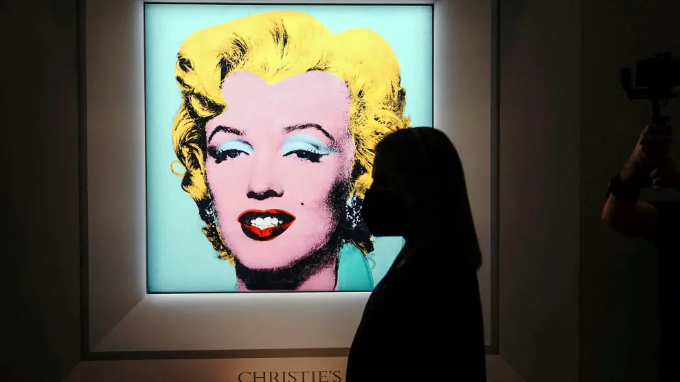 'Shot Sage Blue Marilyn' de Andy Warhol