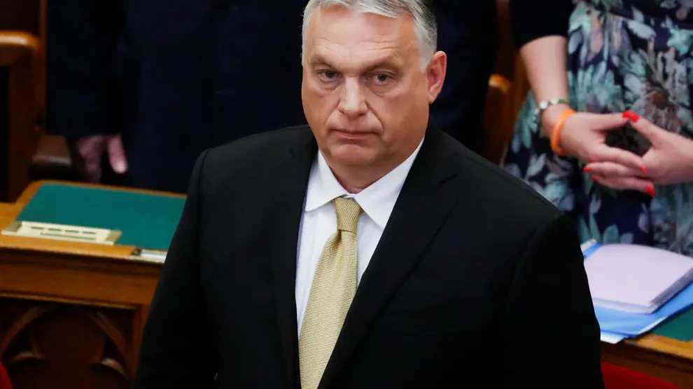 Víktor Orbán durante su reelección como primer ministro de Hungría.