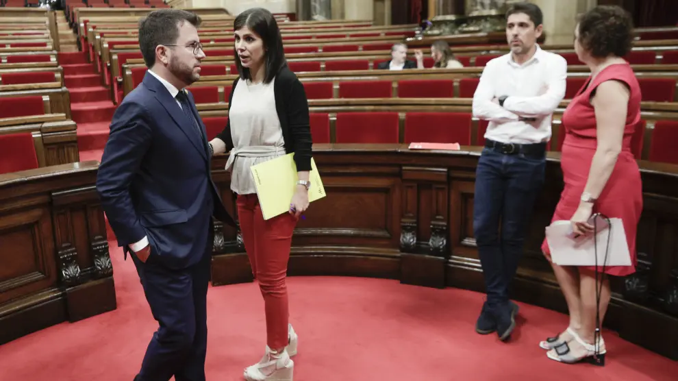 Pleno del parlamento de Cataluña
