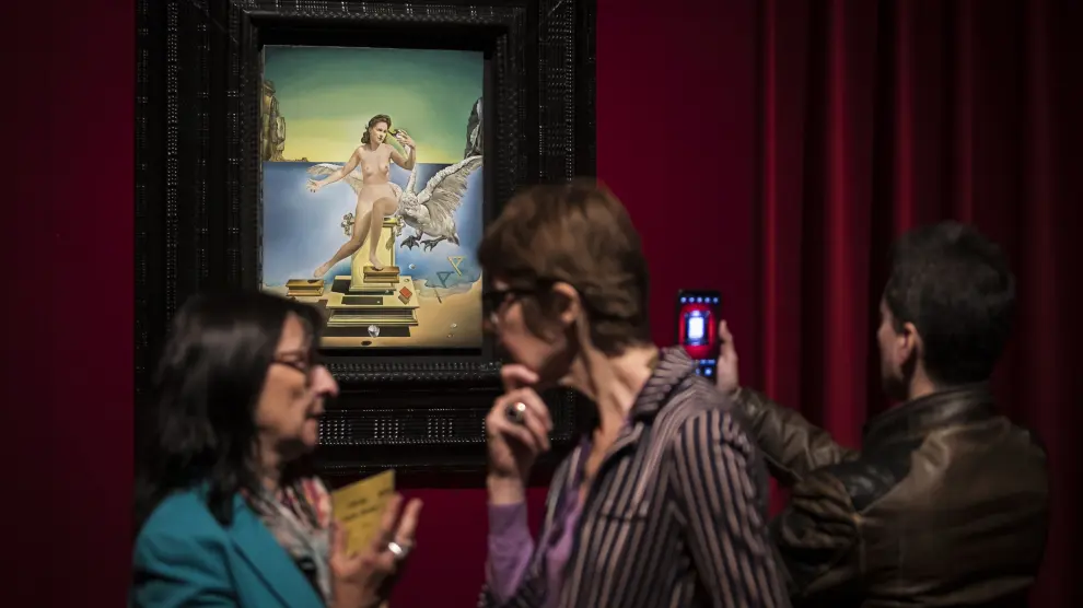 'Leda Atómica', el valioso cuadro de Dalí que se exhibió tras un cristal de nueva generación.