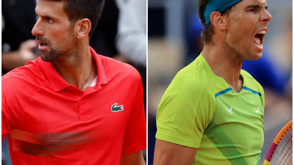 Novak Djokovic y Rafa Nadal.