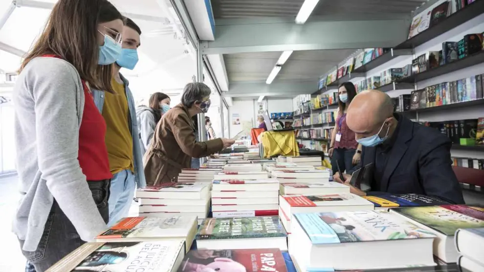 la Feria del Libro de Zaragoza en 2021.