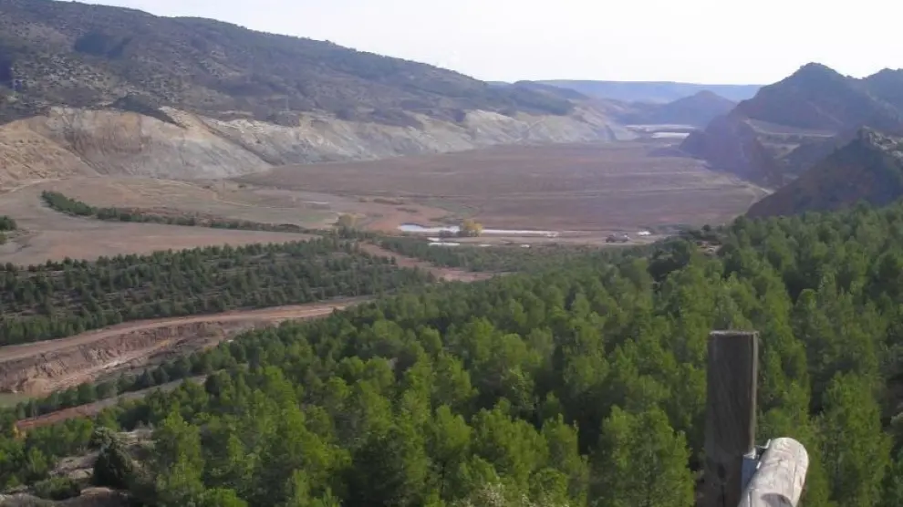 Zona minera de Estercuel.