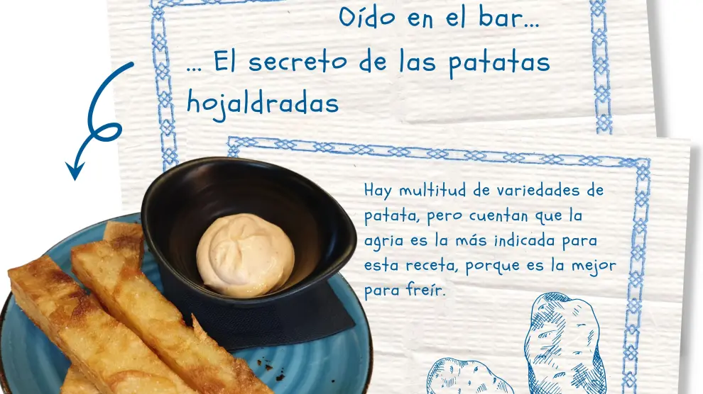 El secreto de las patatas hojaldradas de 7 Golpes, en el Tubo de Zaragoza.