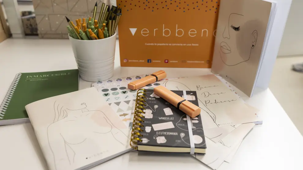 Productos de papelería de Verbbena.