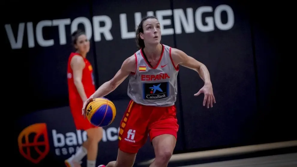 Gracia Alonso de Armiño, en una concentración de la selección española 3x3.