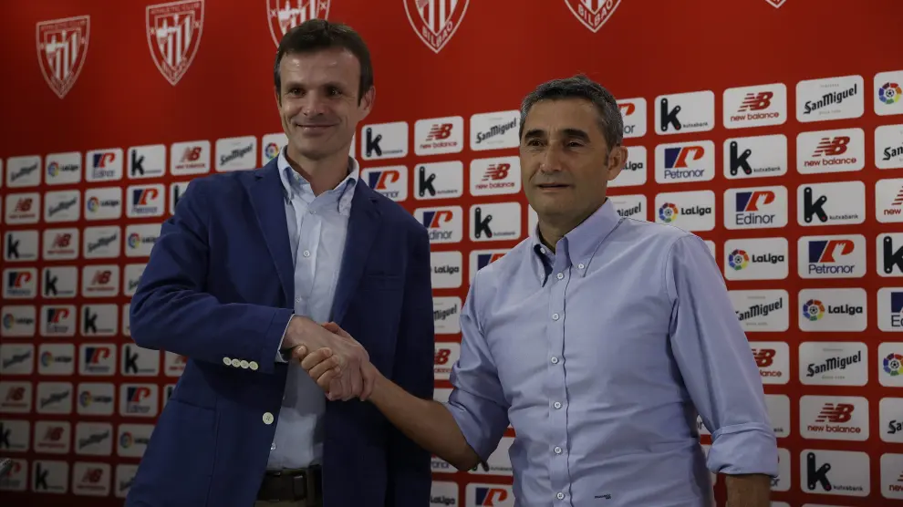 Jon Uriarte, nuevo presidente del Athletic, presenta la vuelta de Ernesto Valverde al banquillo rojiblanco.