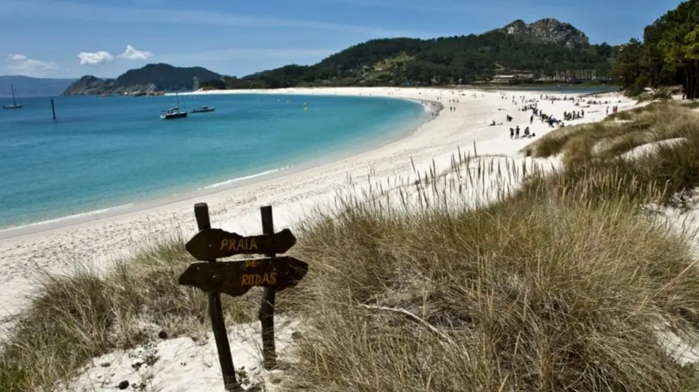 Playa de Rodas en las Islas Cíes, Galicia