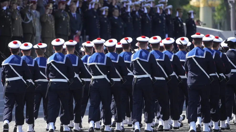 Desfile militar en París por la Fiesta Nacional francesa FRANCE BASTILLE DAY PARADE